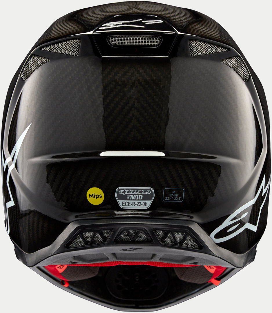 Alpinestars Supertech S-M10 Solid 2024 Casco Motocross nero L (59/60) Figura 4