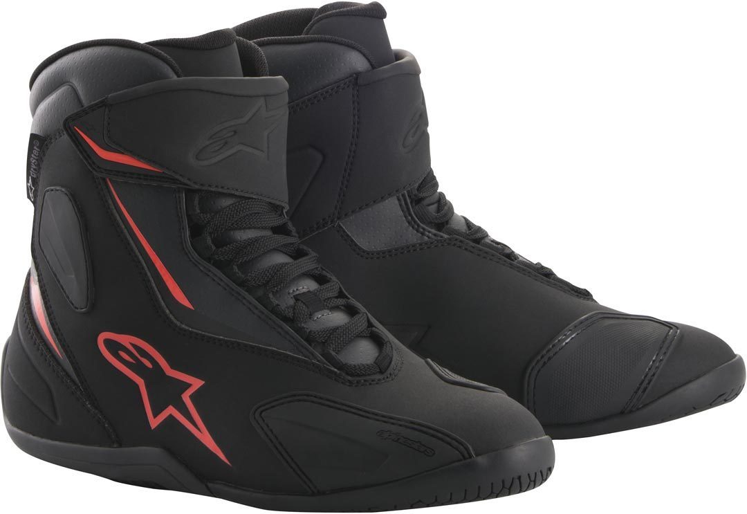Alpinestars Fastback 2 Drystar Motorcykel sko sort/rød 10 (43) Figur 1
