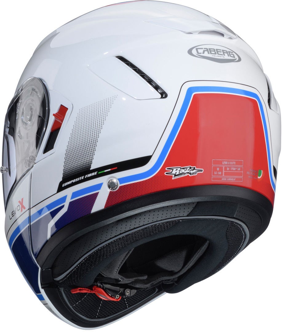 Caberg Levo X Elite Casco bianco/blu/rosso XXL (63/64) Figura 2