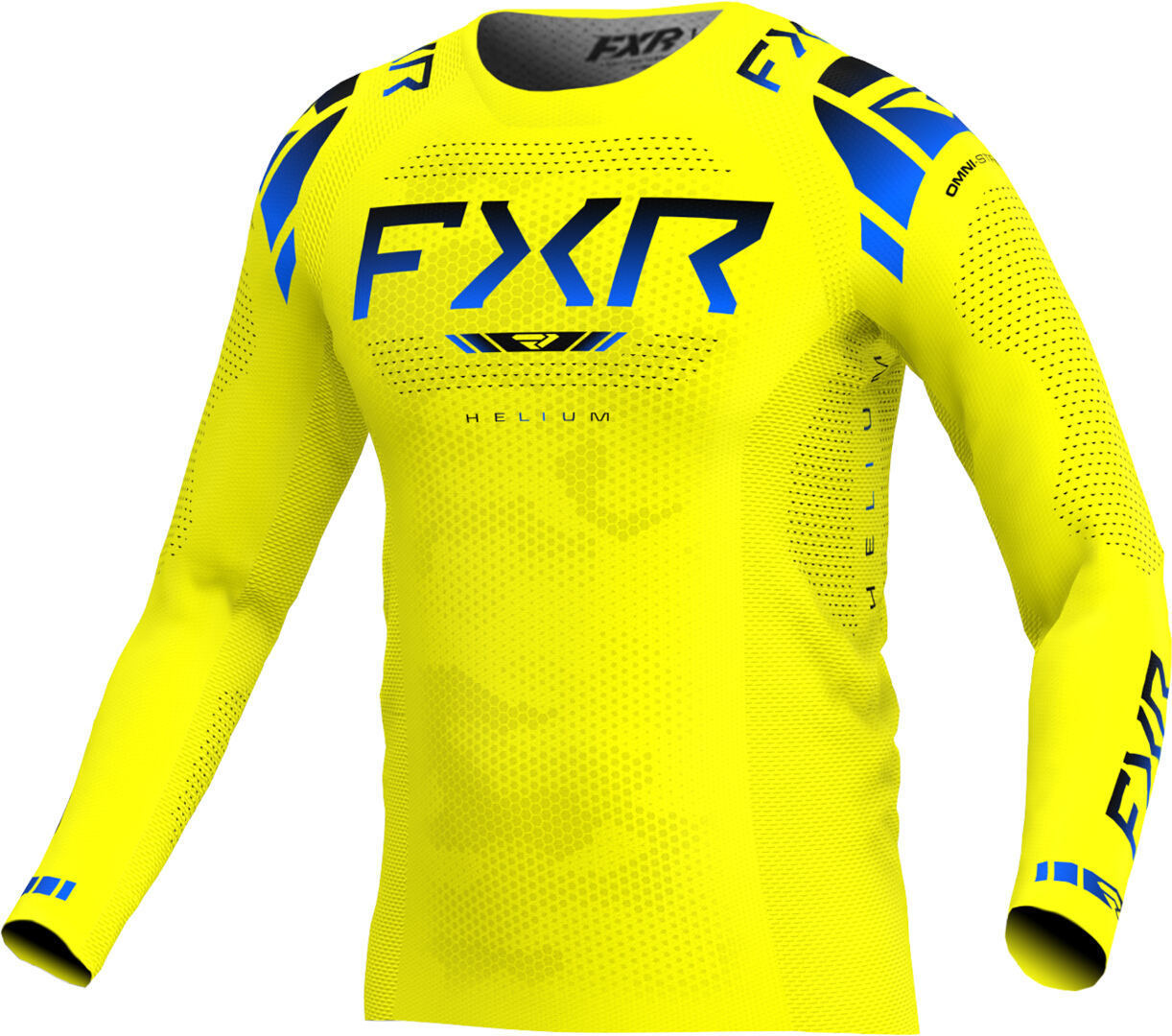 FXR Helium 2025 Motocross tröja gul/blå M Figur 1