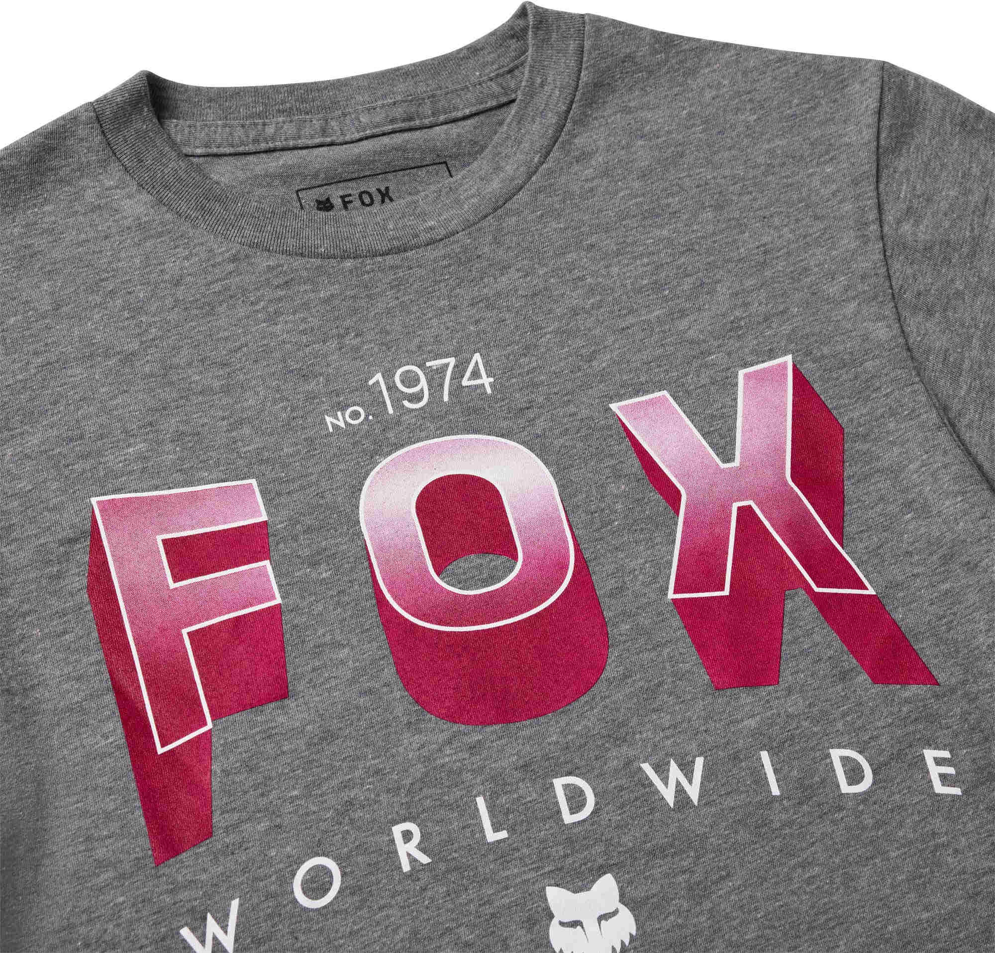 FOX Block Jeugd-T-shirt Donkergrijs YL Figuur 3
