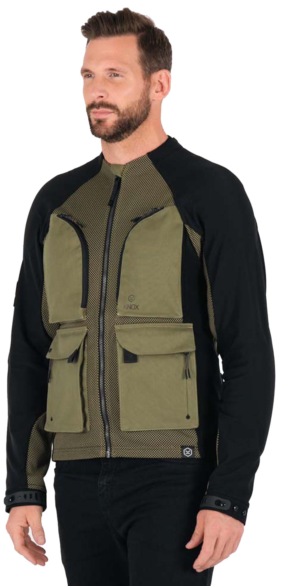 Knox Tor Motorcycle Protector Jacket green 4XL Figure 1