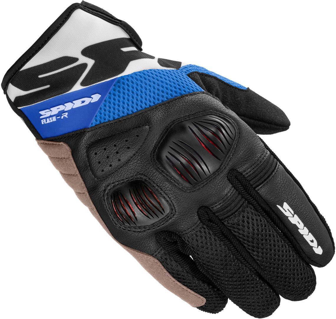 Spidi Flash-R Evo Motorcycle Gloves black/blue/white M Figure 1