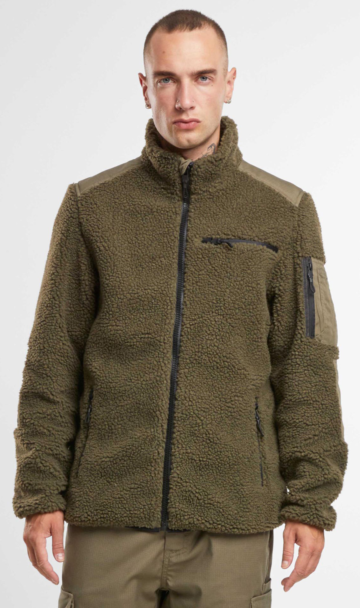 Brandit Ramble Teddyfleece Jacket olive L Figure 4