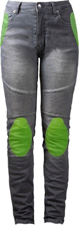 John Doe Betty Biker XTM Damen Motorradjeans grau 36 L34 Abbildung 3