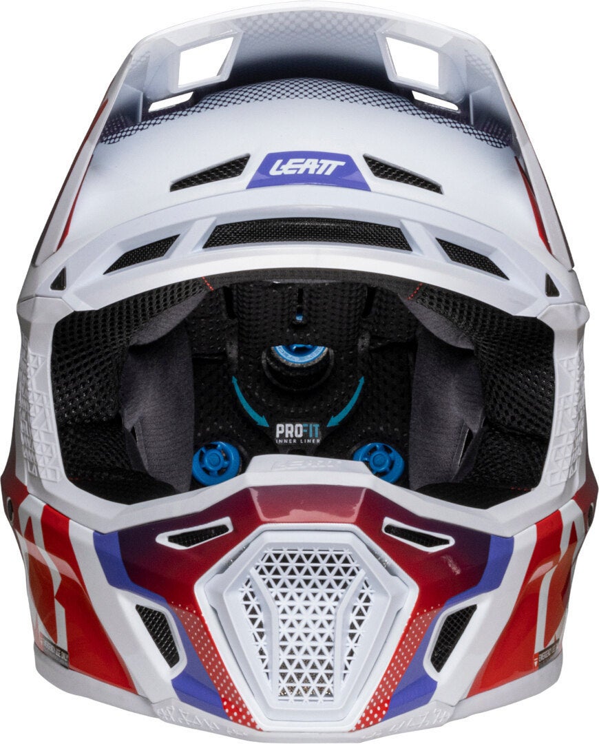 Leatt 8.5 2025 Motorcross helm met bril paars/wit S Figuur 6
