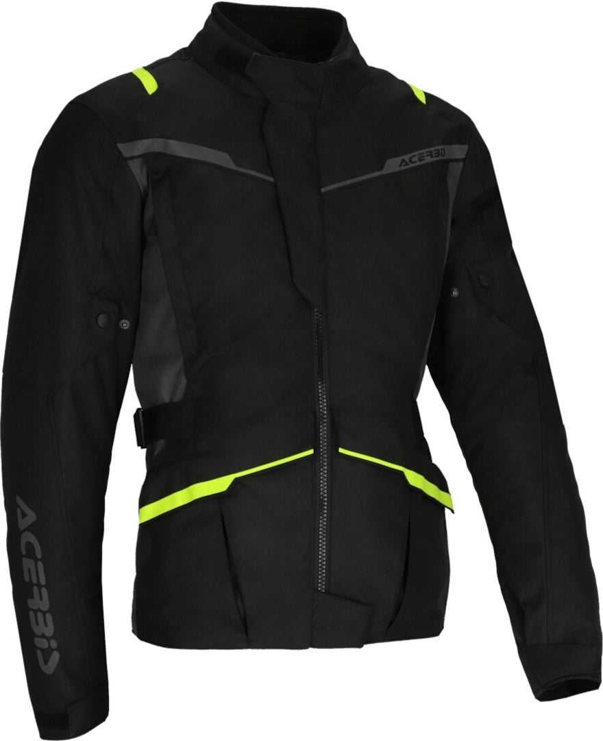 Acerbis CE X-Travel Waterproof Motorcycle Textile Jacket black/yellow XL Figure 1