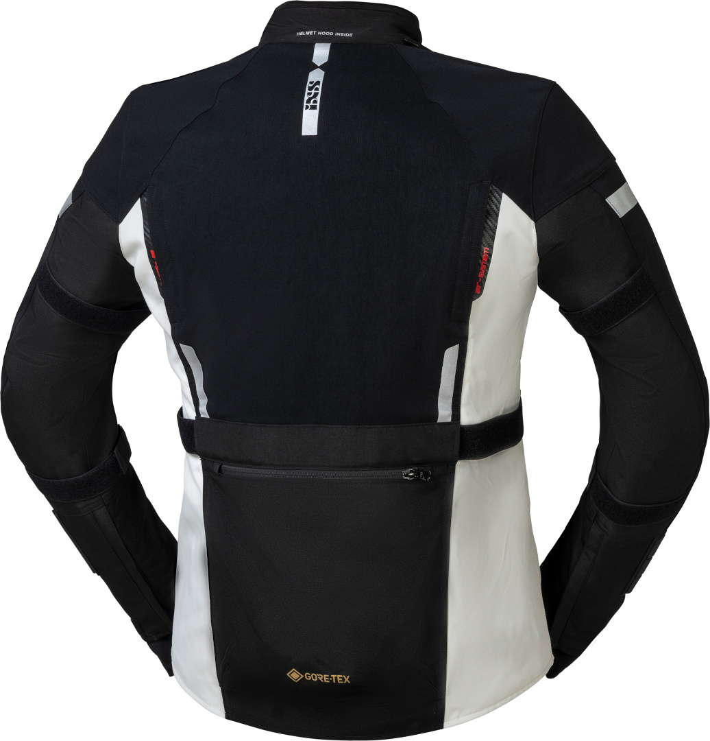 IXS Horizon-GTX Motorcycle Textile Jacket black/white Long M Figure 2
