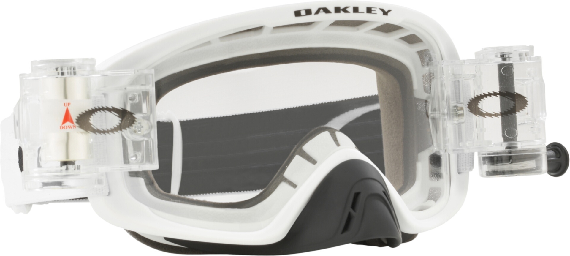 Oakley O-Frame 2.0 Pro Race Ready Matte Roll Off Motocross Goggles white Figure 2