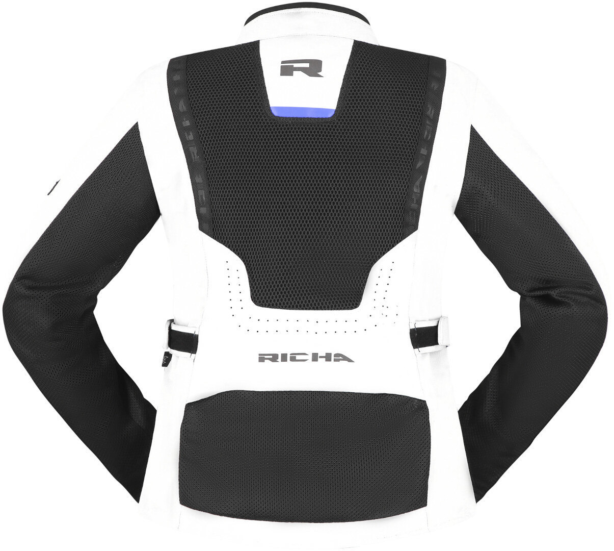 Richa Monaco Mesh WP wasserdichte Damen Motorrad Textiljacke hellgrau/schwarz 4XL Abbildung 3