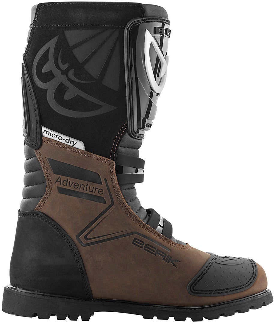Berik All Terrain Adventure Motorcycle Boots brown 46 Figure 3