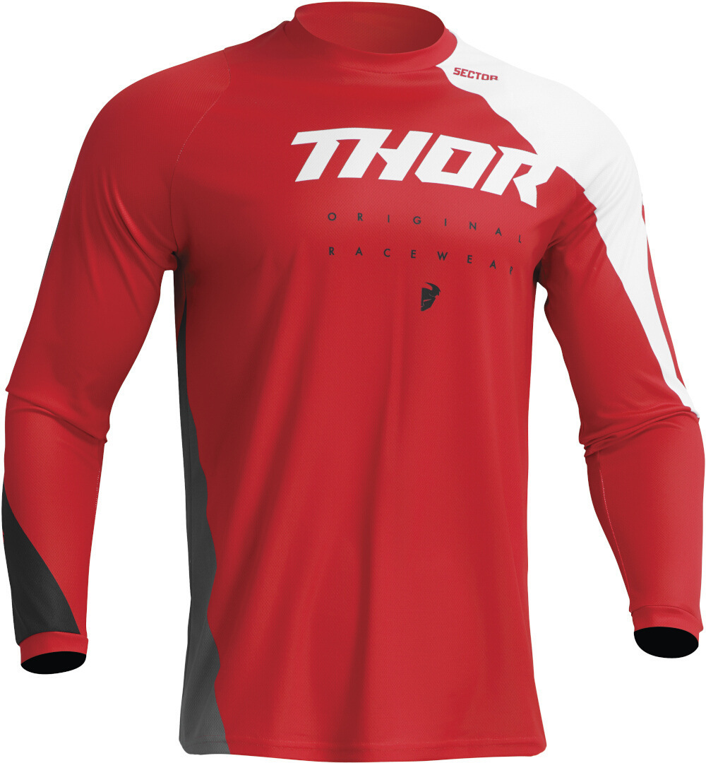 Thor Sector Edge Motocross trøje rød M Figur 1