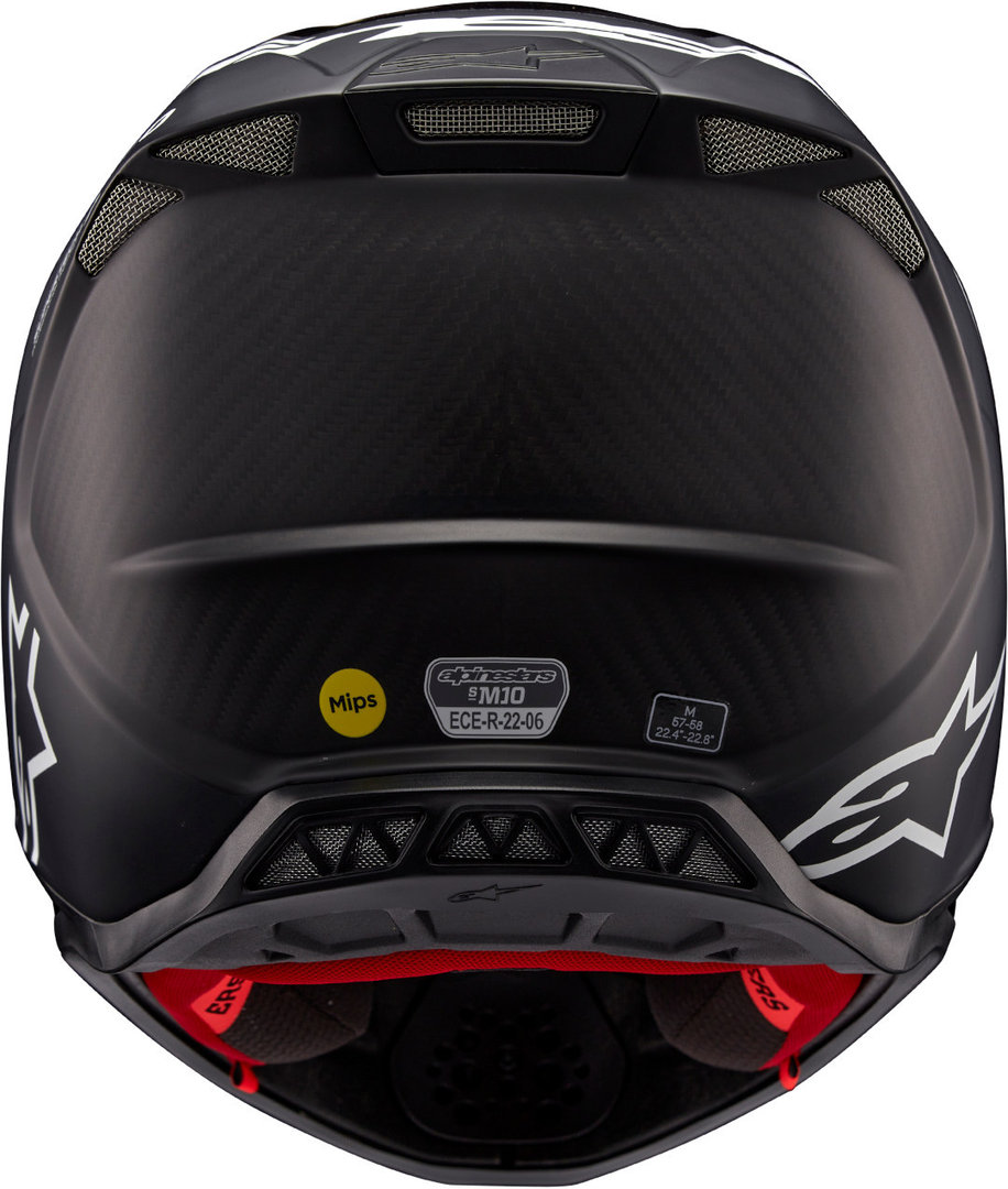 Alpinestars Supertech S-M10 Flood 2024 Motocross hjälm Svart/grå Förlust (59/60) Figur 3