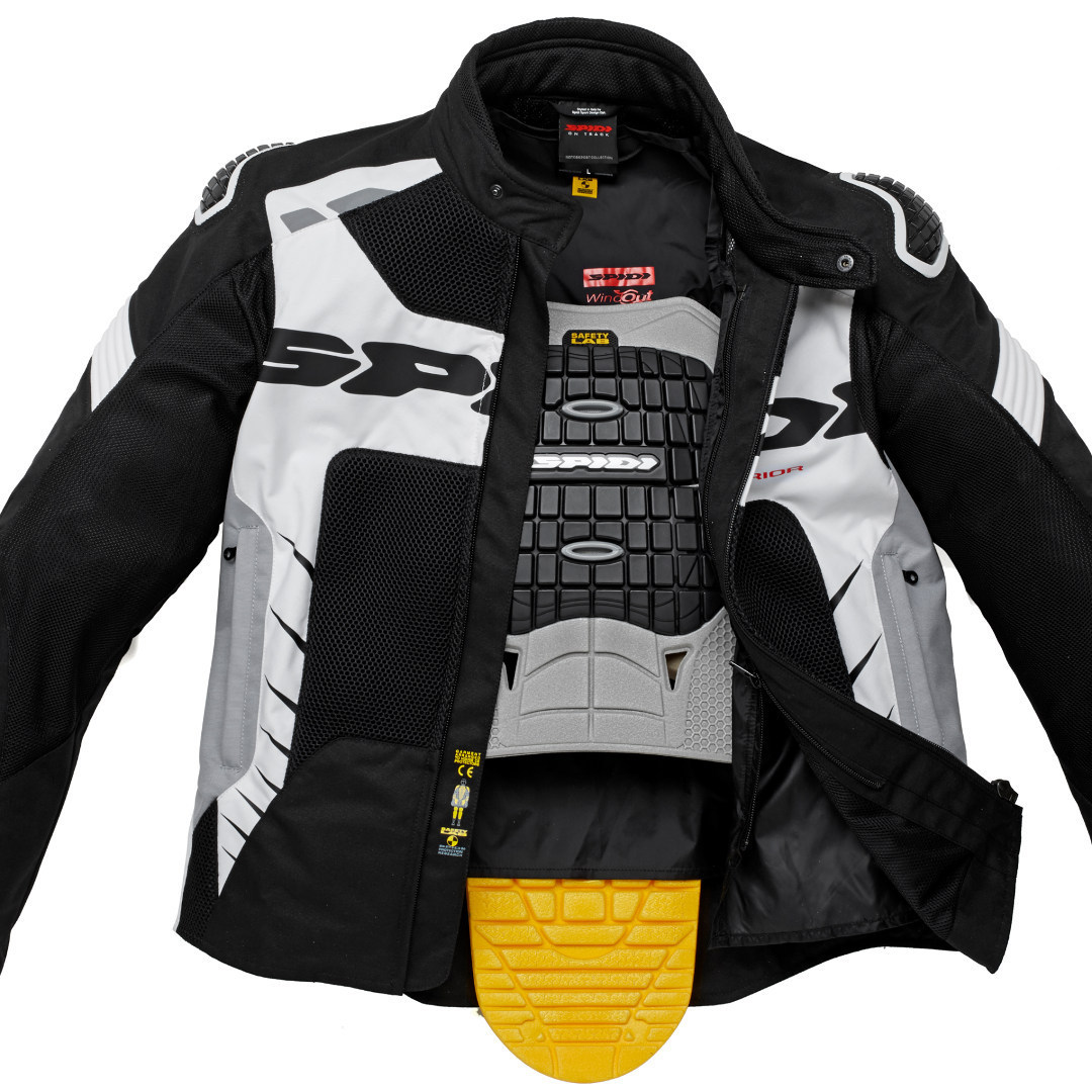 Spidi Warrior Net 2 Revestimento de têxteis da motocicleta preto/branco L Figura 3