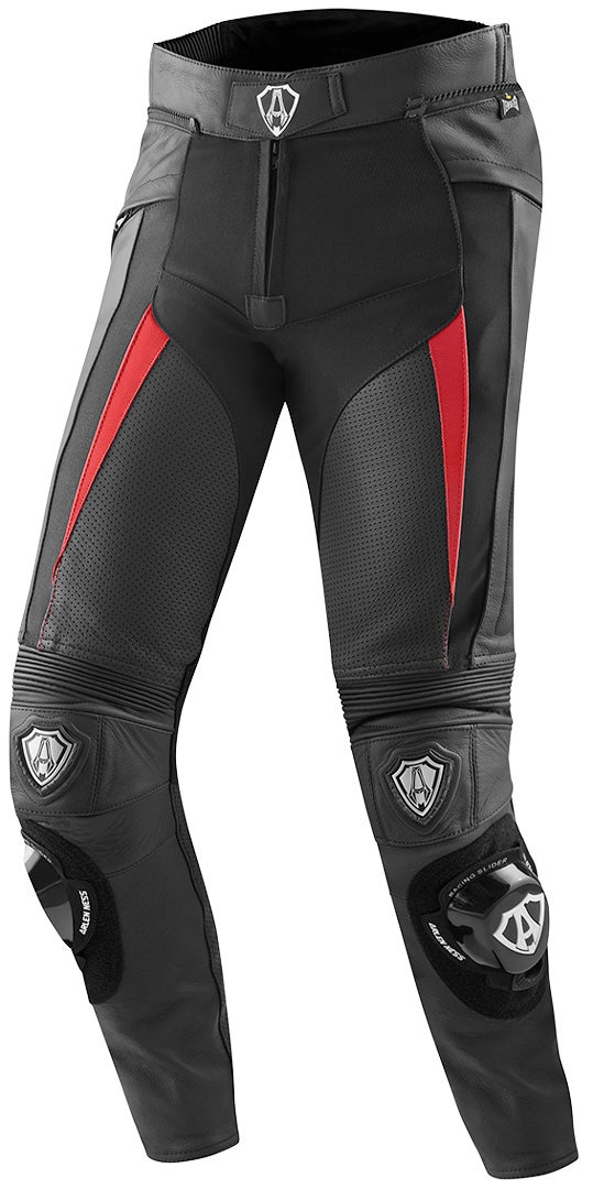 Arlen Ness Sugello Motorcycle Leather Pants black/red 60 Figure 1