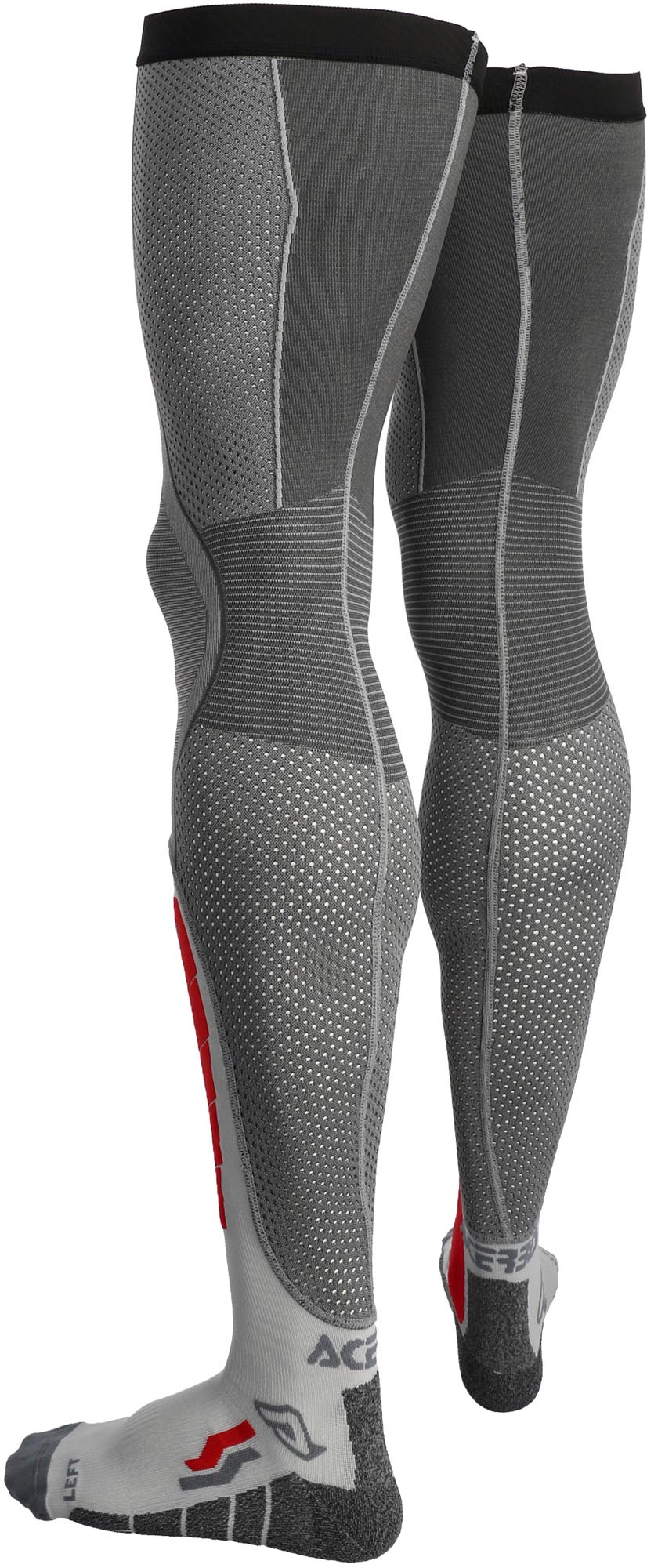 Acerbis X-Leg Vented Pro Șosete pentru genunchi de motocross Gri/Roșu XXL Figura 3