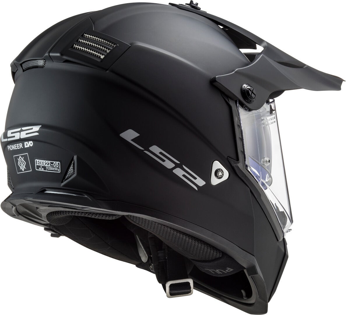 LS2 MX436 Pioneer Evo Casco Motocross nero opaco S (55/56) Figura 6