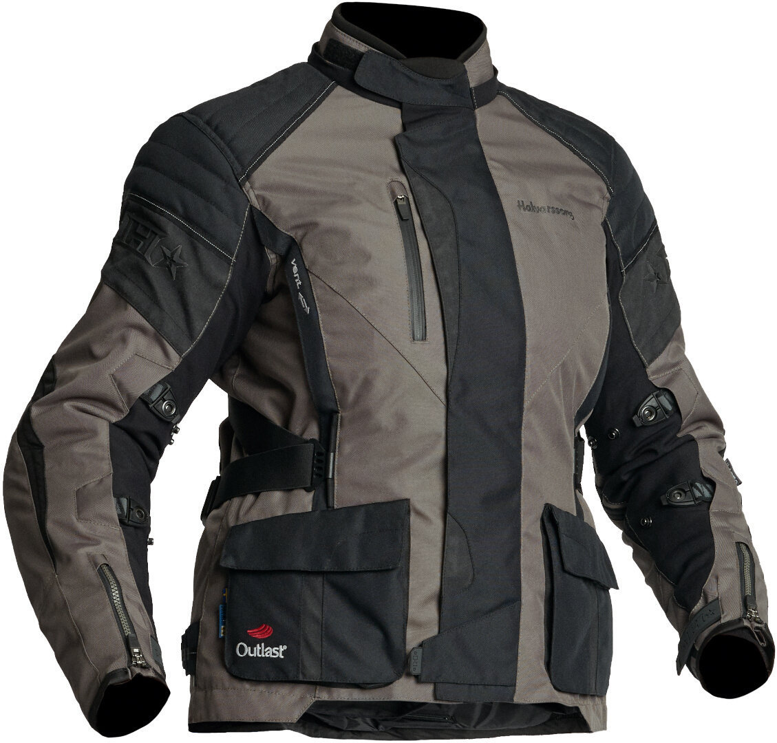 Halvarssons Wien waterproof Ladies Motorcycle Textile Jacket grey/black 38 Figure 1