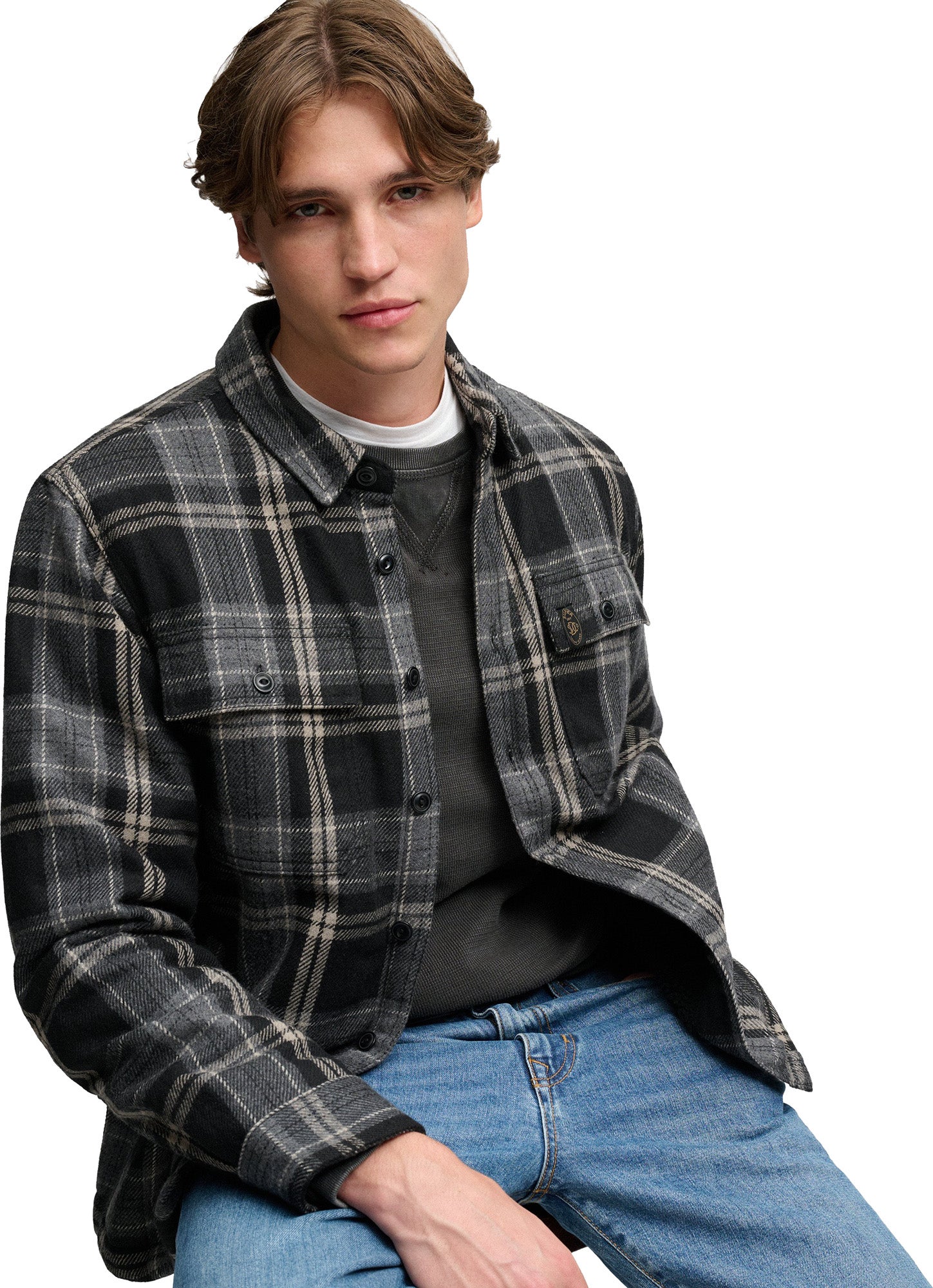 Superdry & Co Miller Camisa negro L Figura 4