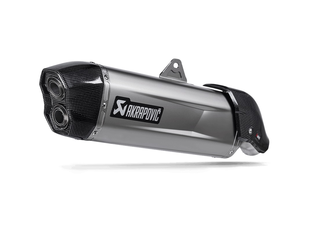 Akrapovic Slip-On Line Bakre ljuddämpare i titan Figur 1