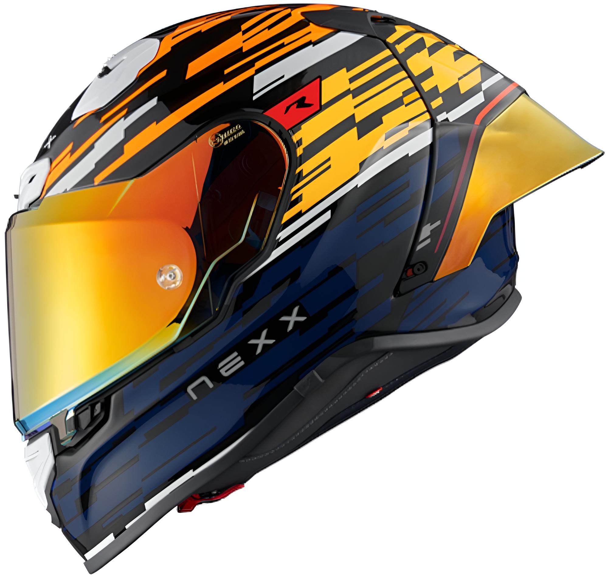 Nexx X.R3R Glitch Racer Přilba oranžovo/modrá XXS (51/52) Obrázek 1