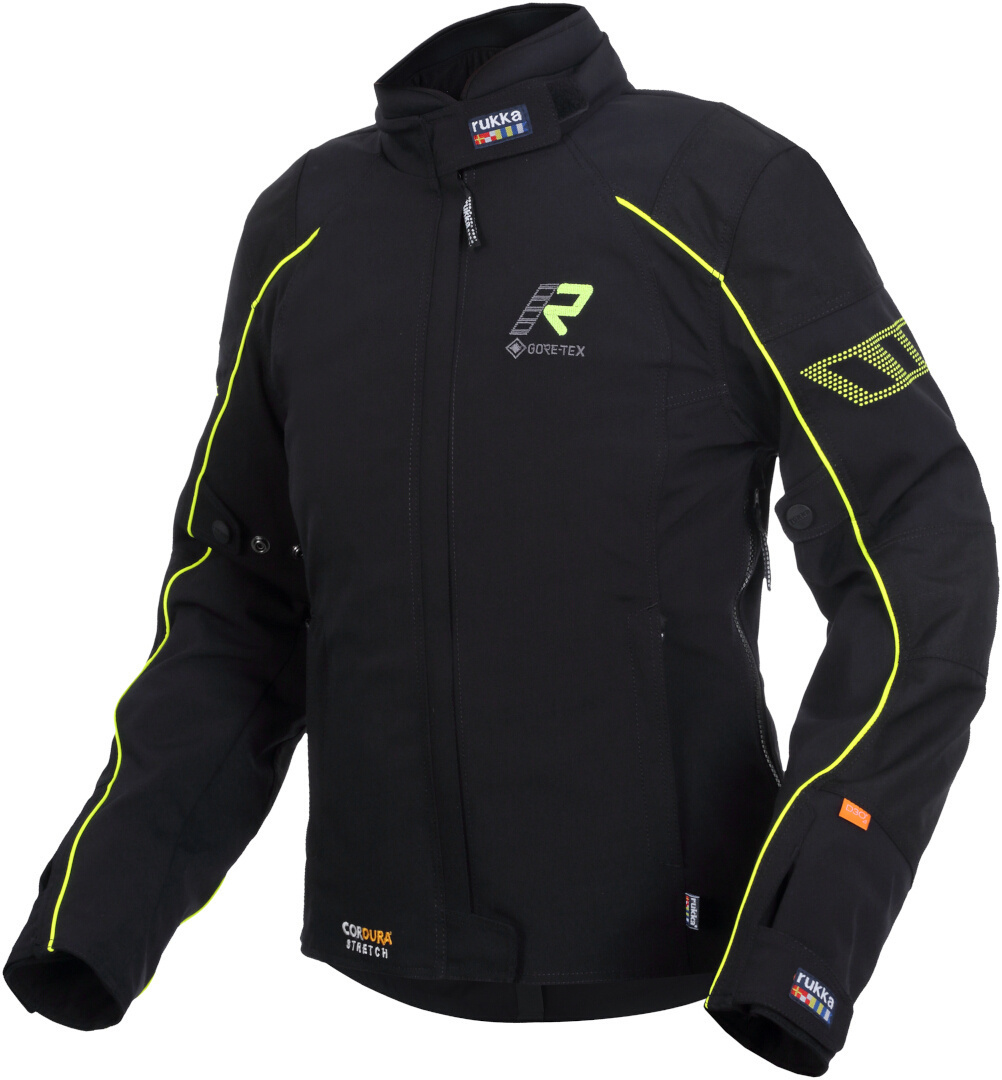 Rukka Comforina GTX Jachetă textilă pentru motociclete pentru doamne negru/galben 42 Figura 1