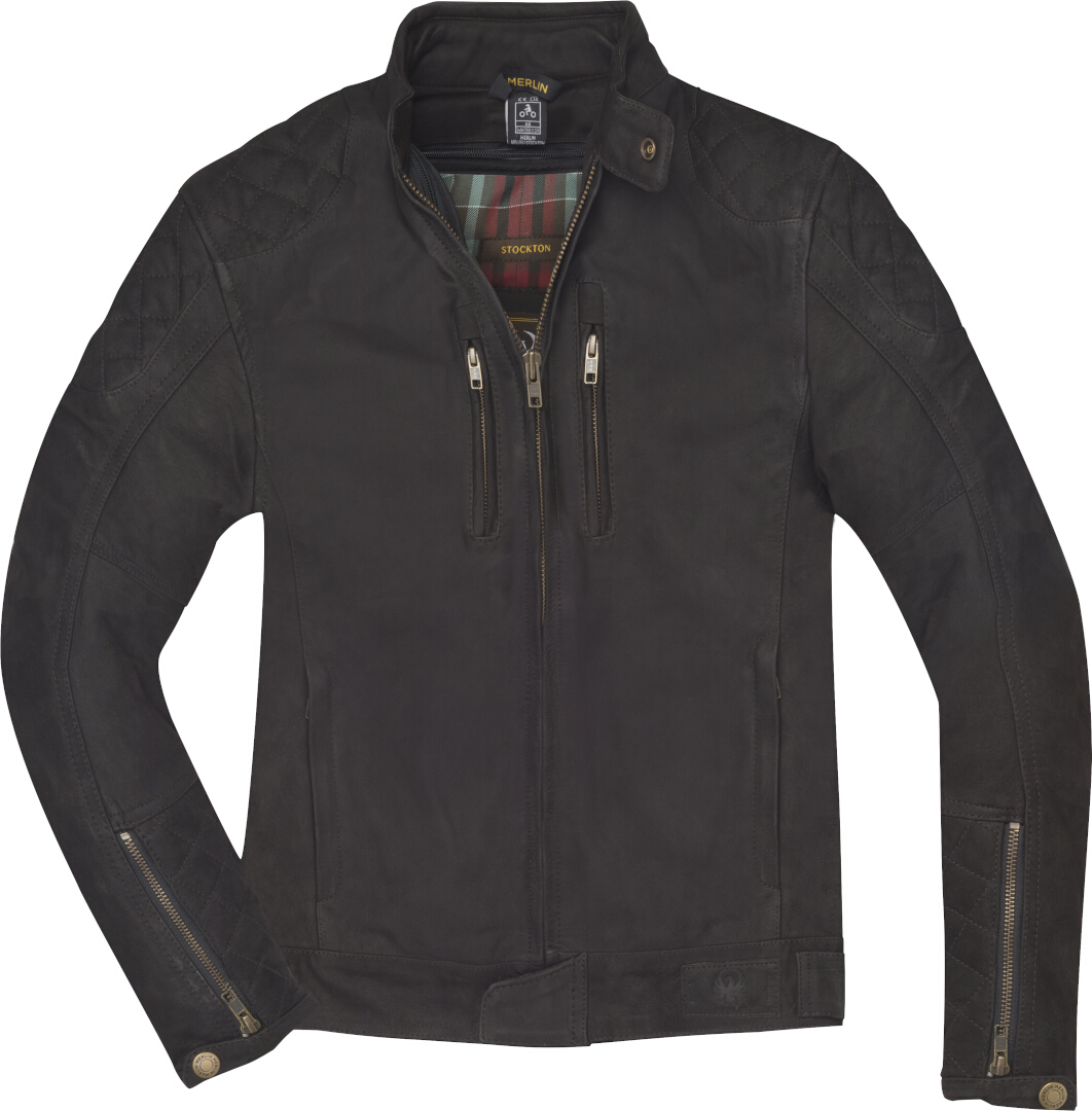 Merlin Stockton Jachetă de piele de motocicletă Maro XXL Figura 1