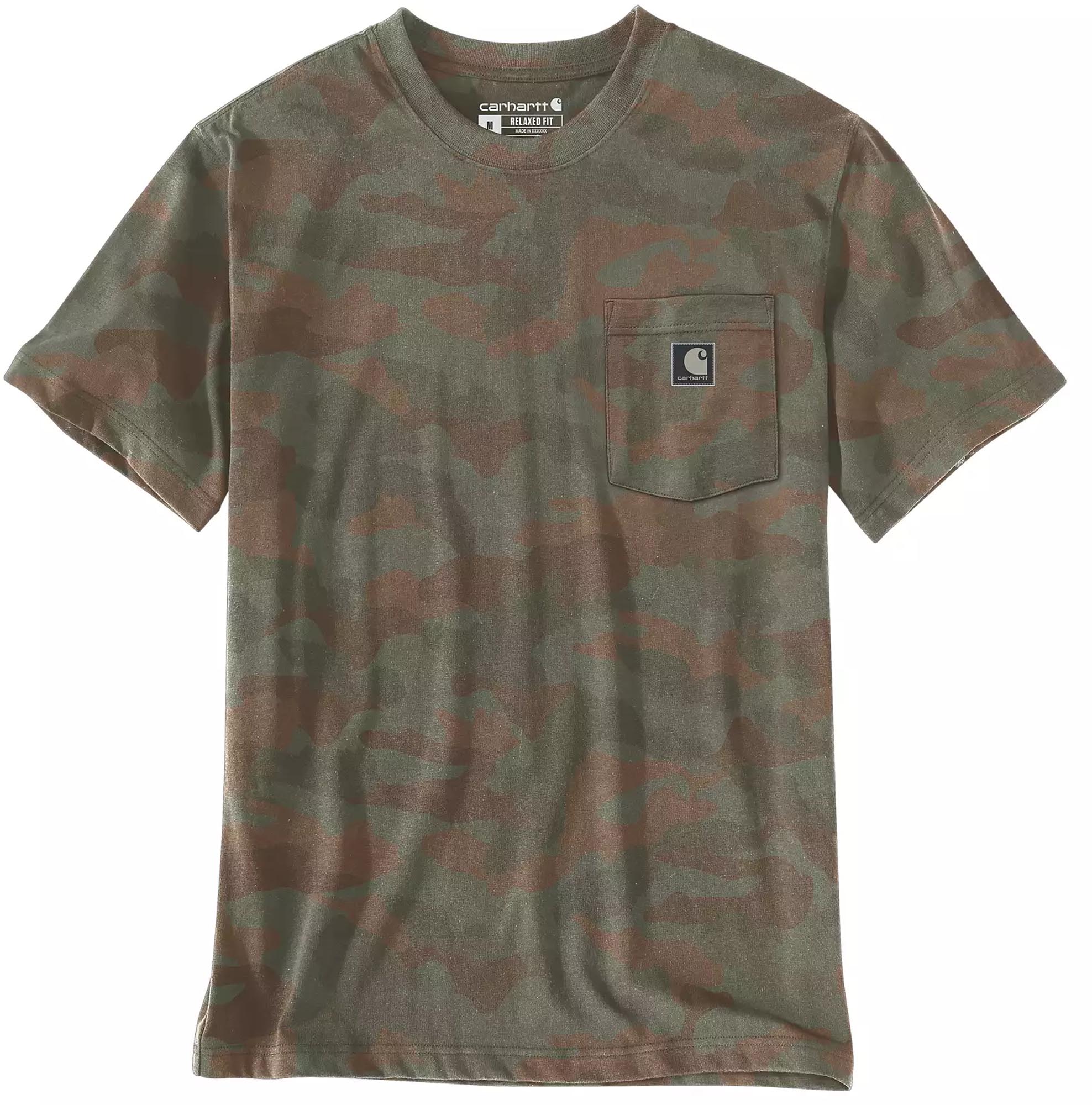 Carhartt Irvine Relaxed Camo Marron/vert S Figure 1