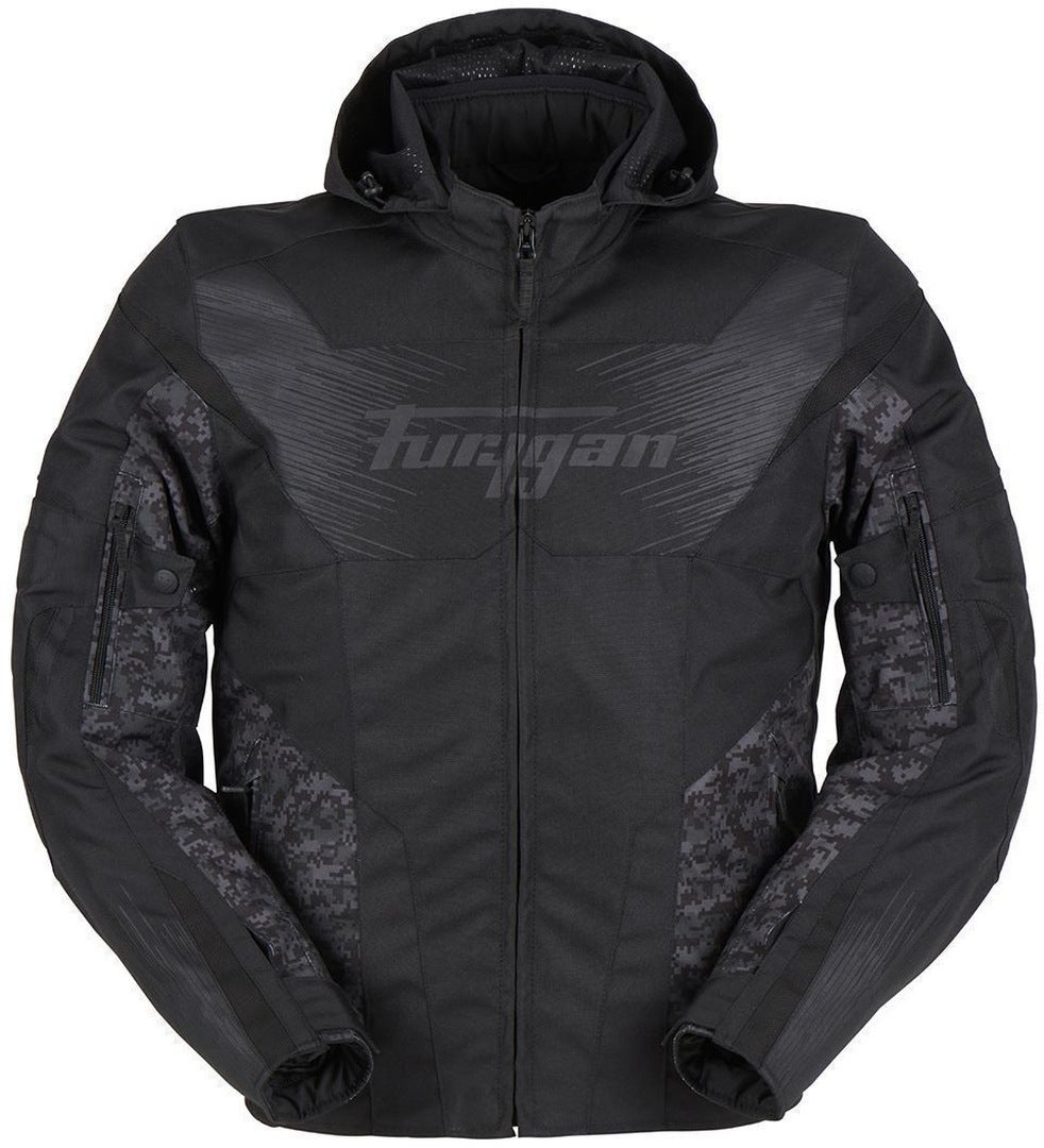 Furygan Shard Waterproof Motorcycle Textile Jacket black/camouflage XL Figure 1