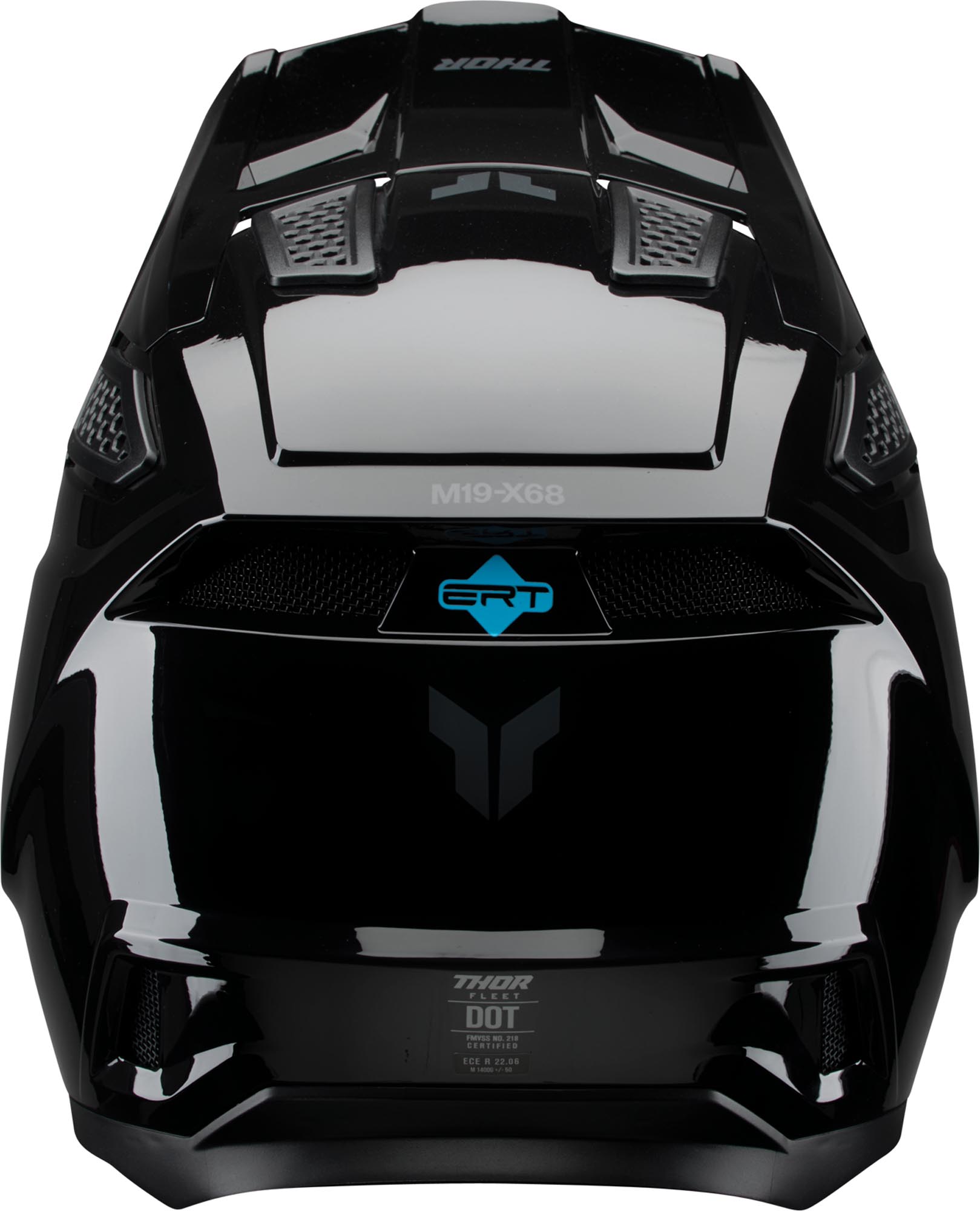 Thor Fleet Blackout Gloss Motocross Helm M (57/58) Abbildung 3