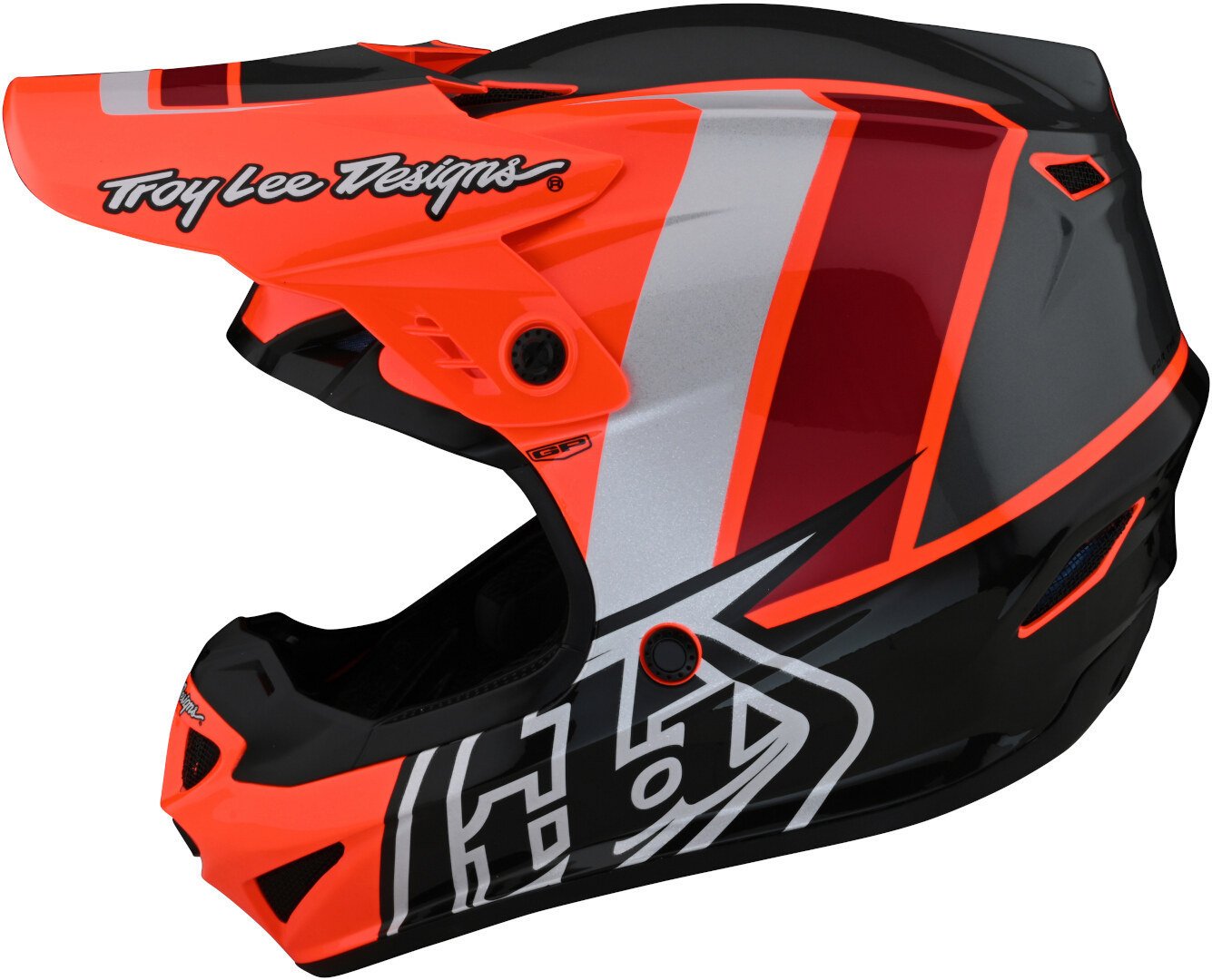 Troy Lee Designs GP Nova Cască de motocross pentru tineret Portocaliu neon Y/M (50/51) Figura 8
