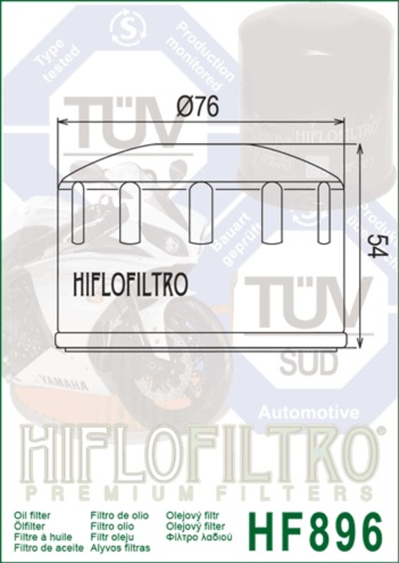 Hiflofiltro Oljefilter - HF896 Figur 3