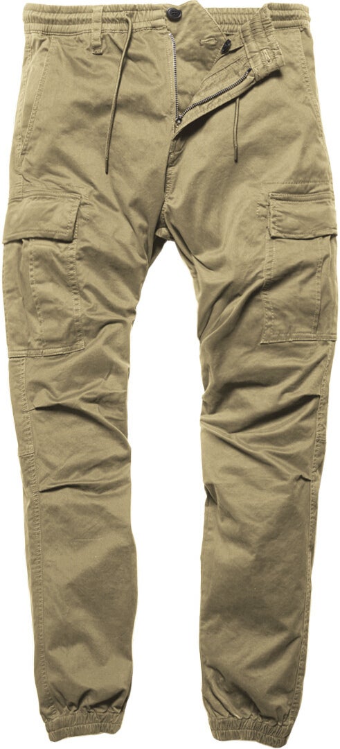 Vintage Industries Vince Cargo Jogger Hose dunkles khaki 38 Abbildung 1