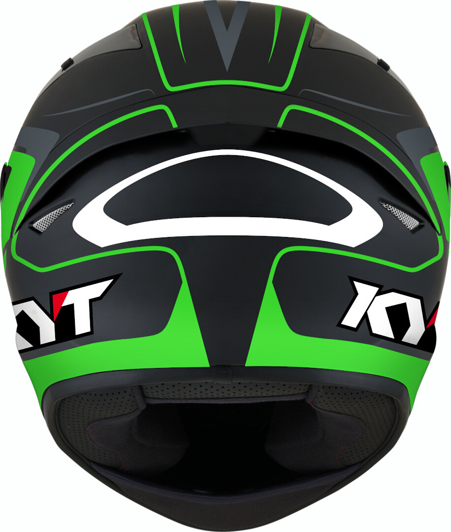 KYT TT Course Overtech ヘルメット 黒/緑 2XL 図2
