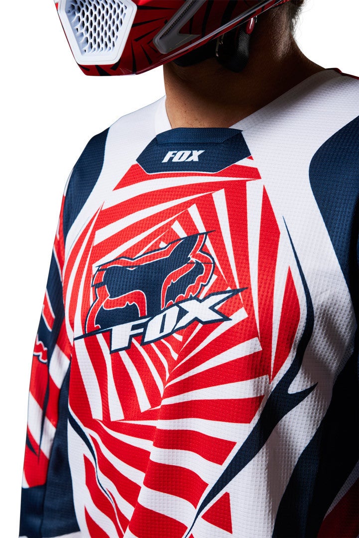 FOX 180 Goat Maglia Motocross blu scuro/rosso L Figura 9