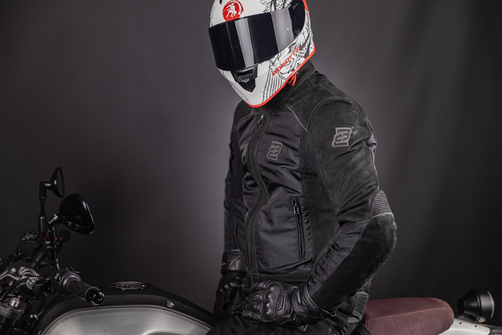 Bogotto Tek-M waterproof Motorcycle Leather- / Textile Jacket XXL Figure 9