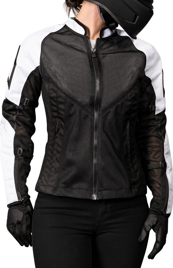 Icon Mesh AF 2023 Ladies Motorcycle Textile Jacket black/white S Figure 3