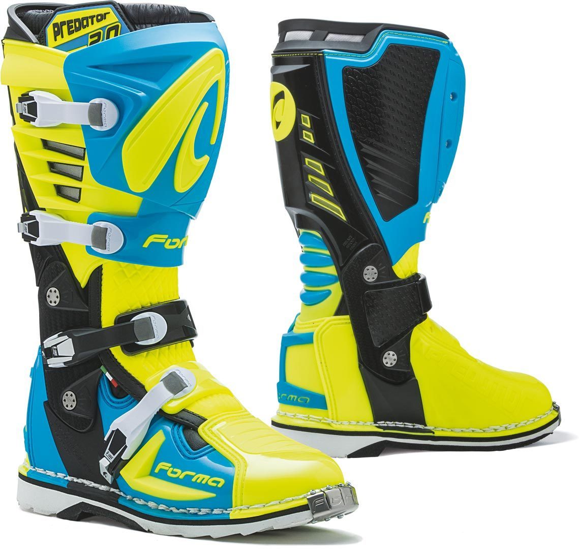 Forma Predator 2.0 Botas de Motocross Azul/Amarillo 46 Figura 1