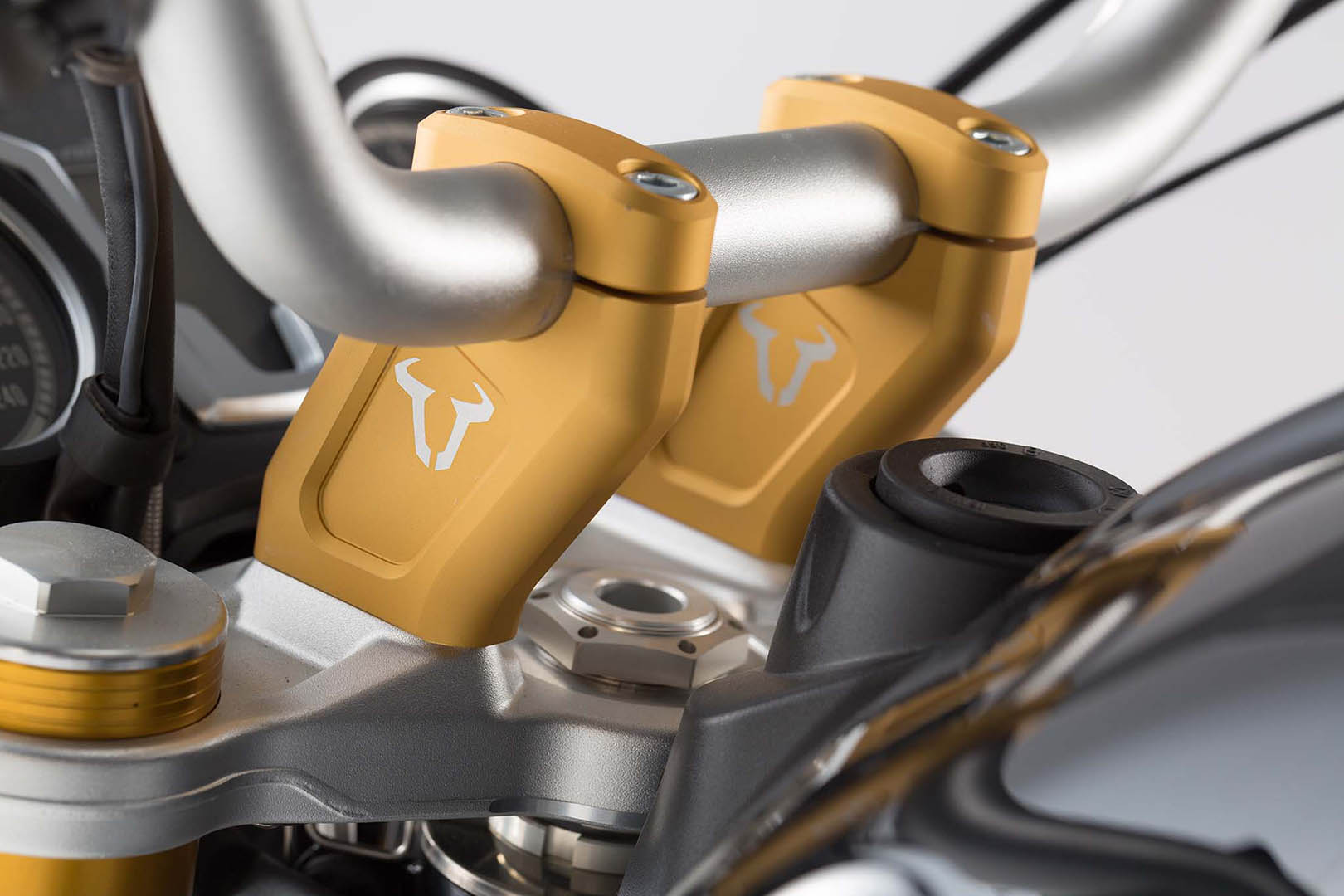 Spatele barei SW-Motech - H=20 mm. Spate 30 mm. Auriu. BMW R nineT. Figura 3