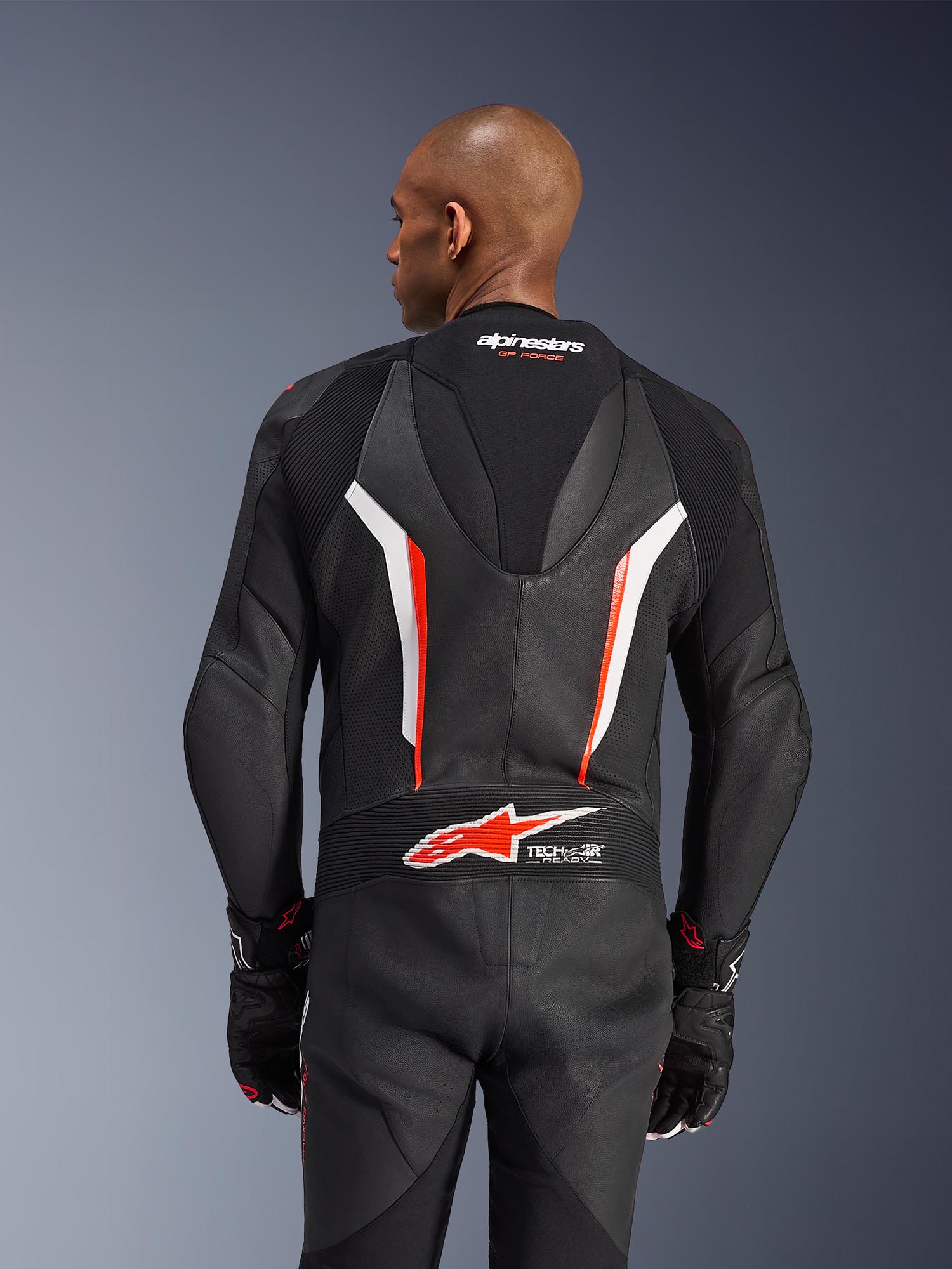 Alpinestars GP Force V2 Eendelig Motorfietsleren pak zwart/wit/rood 60 Figuur 6