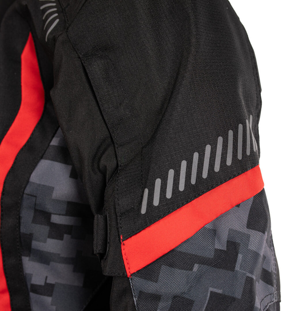 Rusty Stitches Ashley Waterproof Ladies Motorcycle Textile Jacket black/grey/red 42 Figure 9