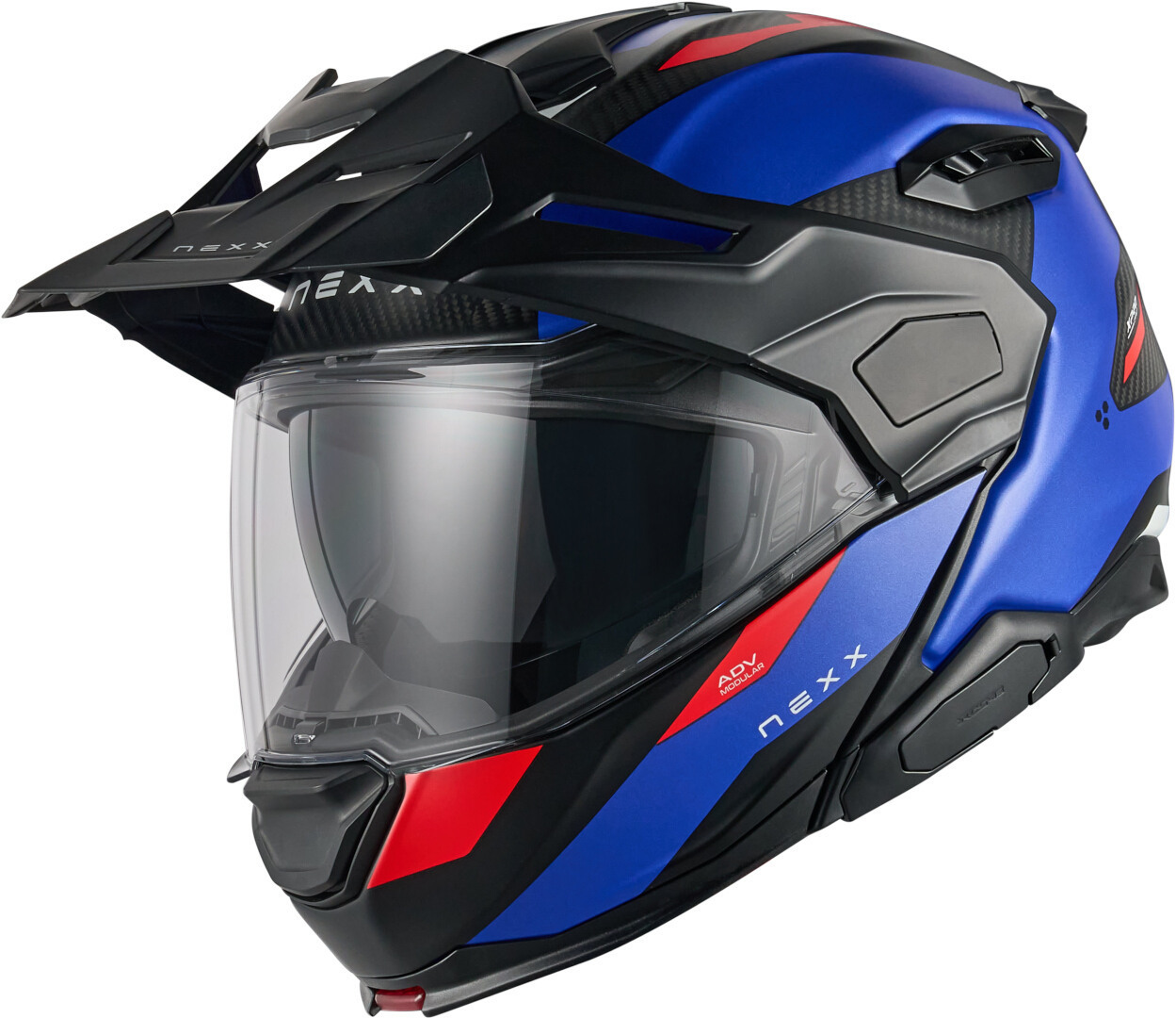 Nexx X.Lifecountry Terra Carbon Cască Albastru mat/roșu XXL (63/64) Figura 1