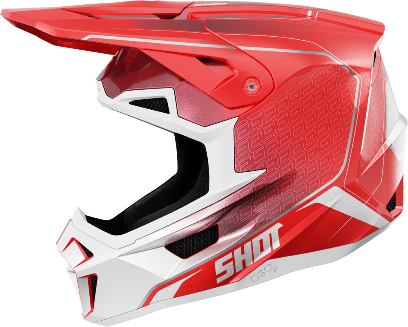 Shot Lite Challenger Motocross Helm rot S (55/56) Abbildung 1