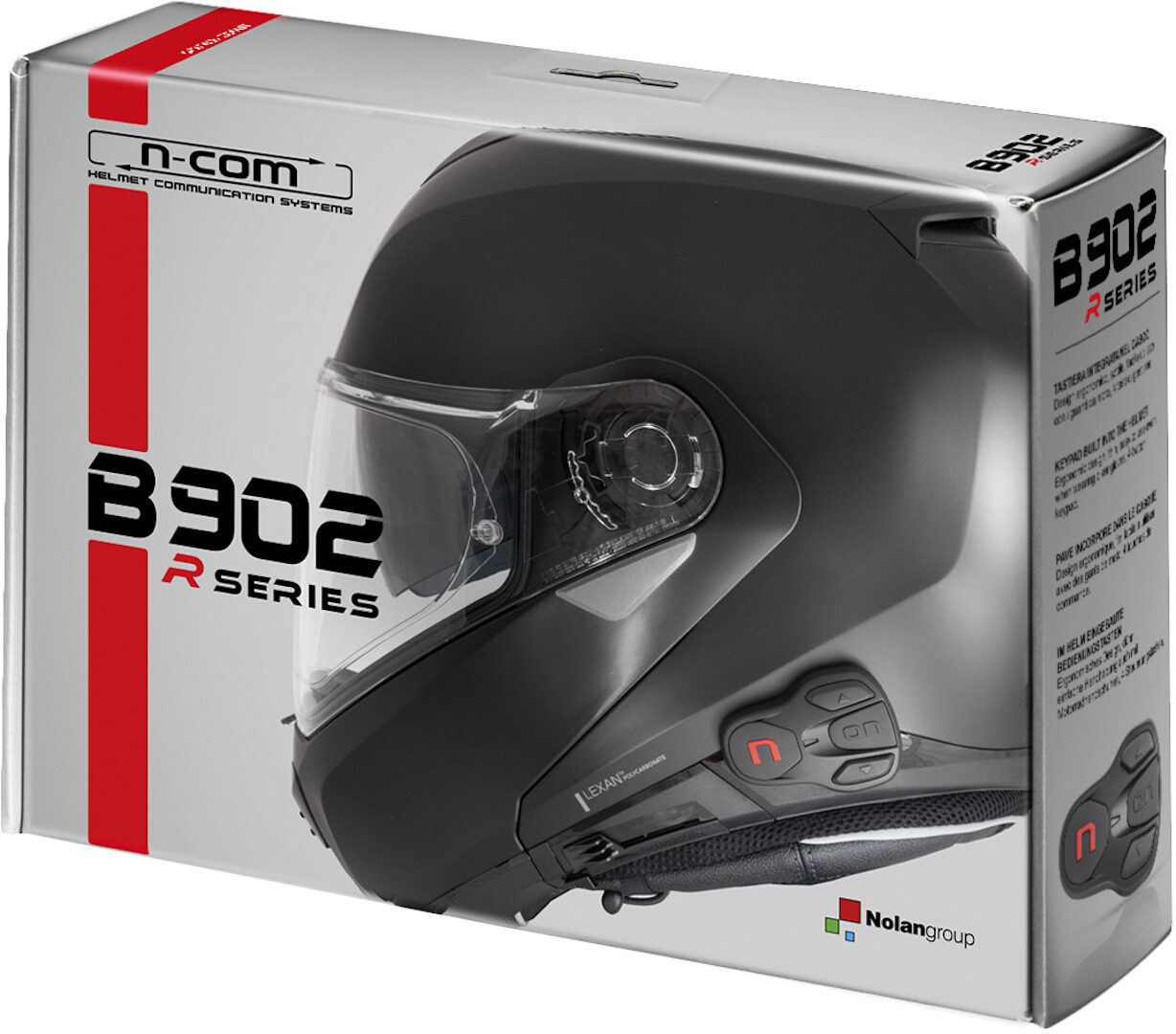 Nolan N-Com B902 R Sistem de comunicații Bluetooth cu un singur set Figura 1 Nolan N-Com B902 R Sistem de comunicații Bluetooth cu un singur set Figura 1