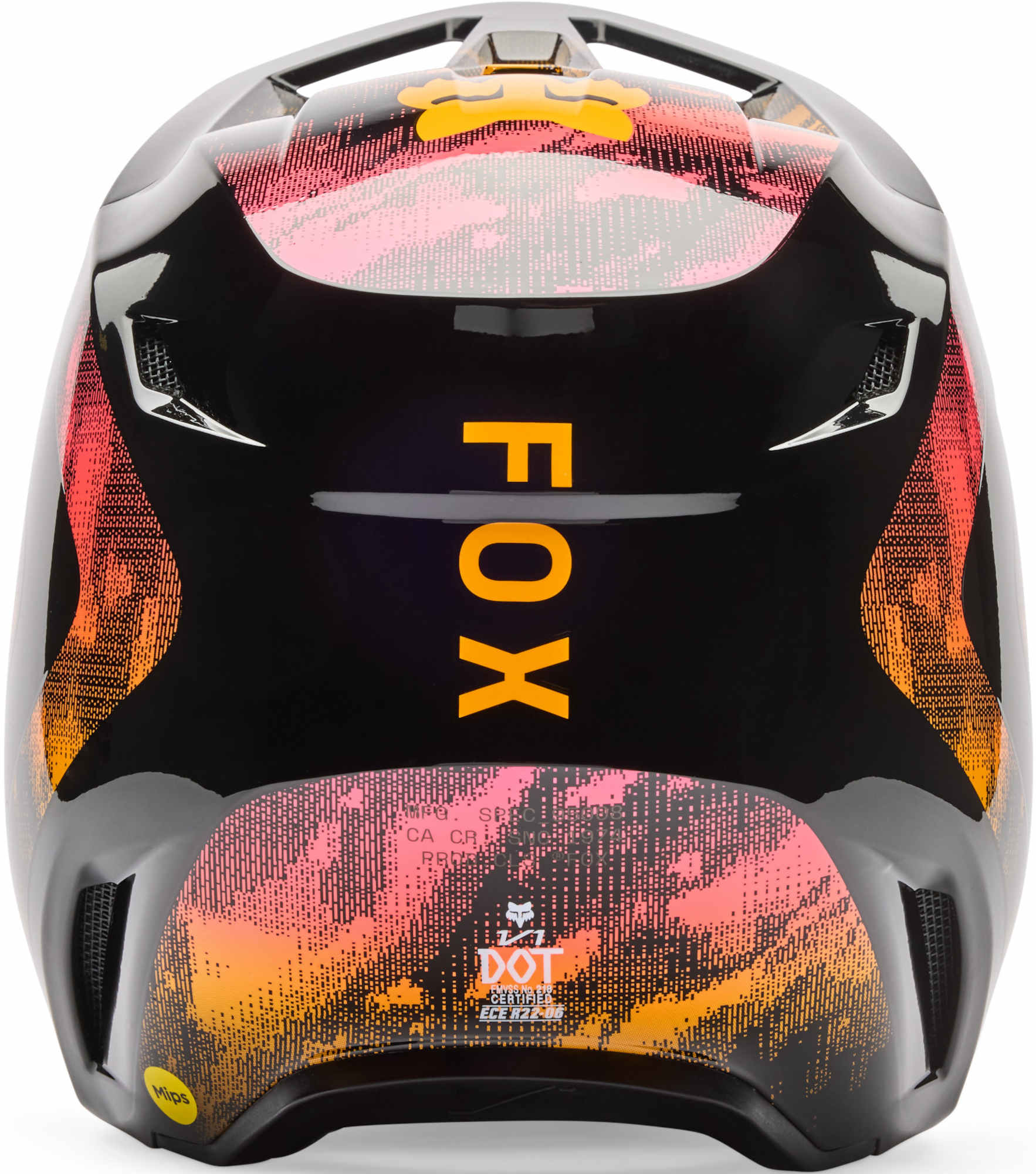 FOX V1 Kairos Casco da motocross giovanile nero/arancione Y/L (52/53) Figura 5