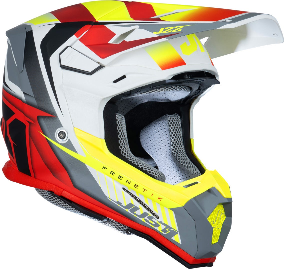 Just1 J22F Frenetik Motocross Helmet yellow/red L (59/60) Figure 4