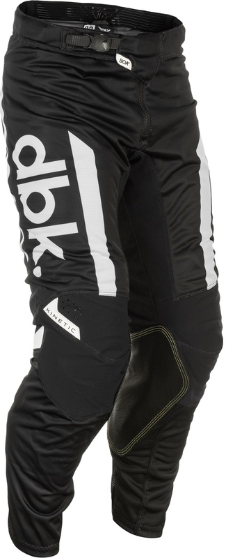 FLY Racing Kinetic Mesh DBK Byxor - Svart/Vit Figur 1