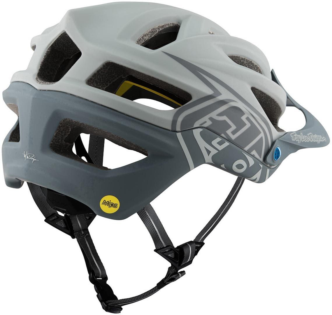 Troy Lee Designs A2 MIPS Decoy Bycicle Přilba šedá/modrá XL/XXL Obrázek 2