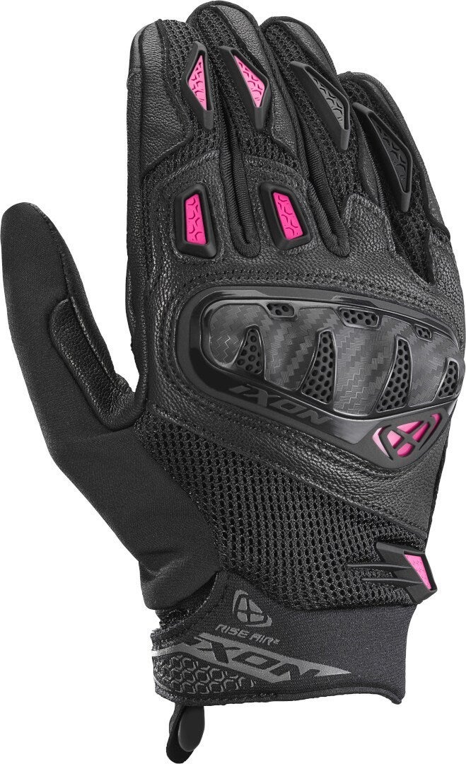 Ixon Rise Air 2 Ladies 2 Motorcycle Gloves black/hotpink L Figure 1