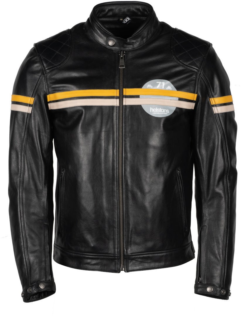 Helstons Chevy Buffalo Motorcycle Leather Jacket black 4XL Figure 1